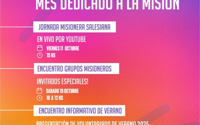 Octubre mes misionero: conocé la agenda misionera