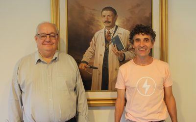 El P. Horacio Barbieri y el Hno. Lucas Mautino rumbo al Capítulo General 29 en Turín.